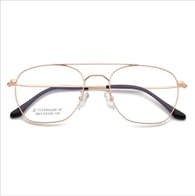 China New FASHION Middle and Small Oval Retro Face Glasses Frames Myopic Titanium for sale