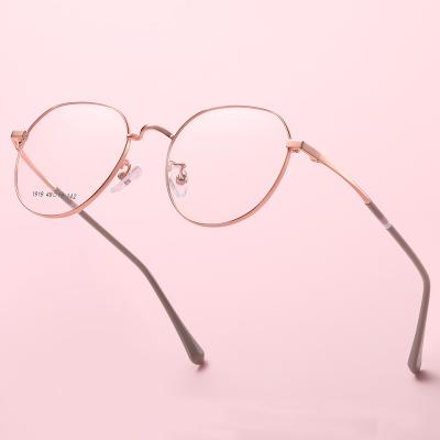 China Custom High End Black Stainless Steel Optical Sight Monocle Eyeglasses Logo Eyewear Optical Frame Spectacle for sale