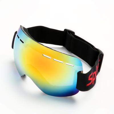 China Sports Glass Fashion With Case UV400 Ski Goggles Wholesale Fashion Winter Snow Sport Adults TPU Anti-fog Magnetic Glass UV400 Glass Ski Goggles for sale