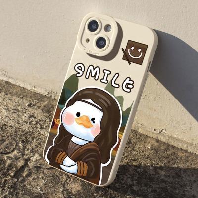 China Central Statistical Cartoon Case Duck Pattern Shockproof Cute Cell Phone Bags and Cases For iphone11 Max 12 13 Pro TPU Girl Phone Cases for sale