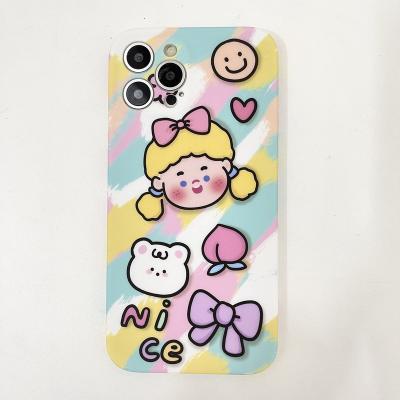 China Original lovely cartoon colorful custom shockproof custom cases for apple 11 pro 12 13 max protection tpu mobile case for sale