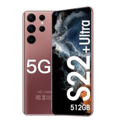 China Dual SIM Card 2022New S22 Ultra 7.2 inch 16gb+512gb 24mp+48mp Cheap Smart Phones 5g Made in China Mobile Android Cell Phones Smartph Phone for sale