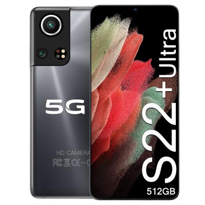 China Dual SIM Card Galaxy S22+Ultra 6.7 inch 16GB+512GB Android Smartphone 10 Core 5G LEFT Phone 3 Camera Face ID Unlocked Version Mobile Phone for sale