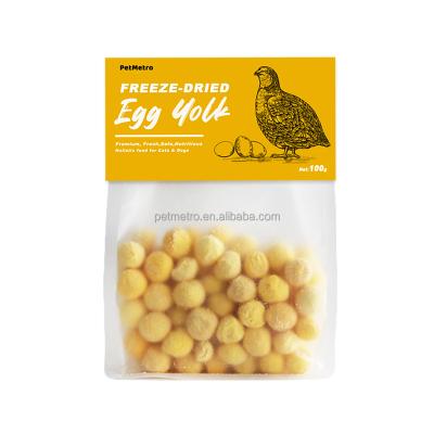 China OEM Factory Wholesale Freeze Dried Pet Food China Quail Egg Yolk for sale