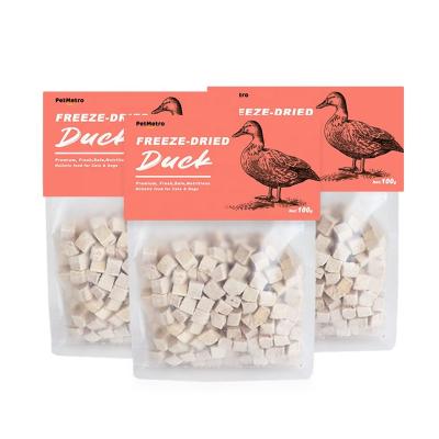 China Pet Snacks 100g Stored Pack Freeze Dried Duck for sale