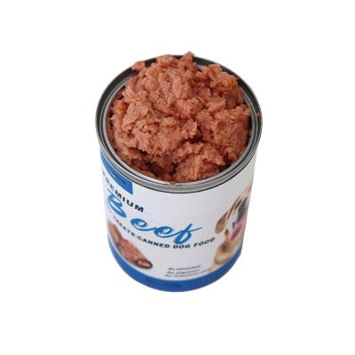 China Sustainable Pet Vegetable Snacks Beef Canned Dog Food for sale