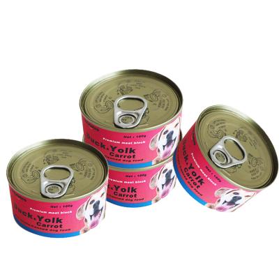 China Sustainable Pet Snacks Duck Yolk Canned Dog Food for sale