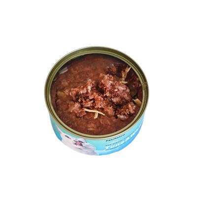 China Canned Pet Cat Food Snack 170g Viable Jelly Blanchs Wet Bulk Pet Food for sale