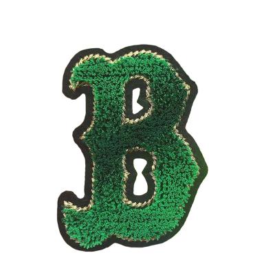 China 3D Factory Produces Custom Made High Quality Chenille Patch Letters Ironed On Apparel for sale