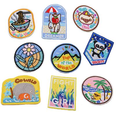 China Chinese Wholesale Supplier 3D High Quality Embroidery Ironing Patches For Hats for sale