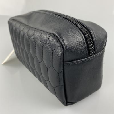 China Fashoion Wholesale Promotional Custom Logo Travel Bag Black Makeup Cosmetic Bag for sale