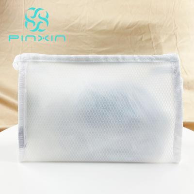 China Wholesale High Quality WATERPROOF EVA Cosmetic Bag Beauty White Grid Bag Make Up Organizer for sale