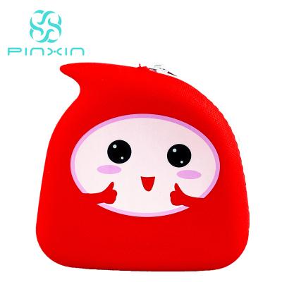 China Invent 2020 Customs Cute Waterproof Zipper Silicone Rubber Coin Purse, Silicone Glucometer Wallet for sale