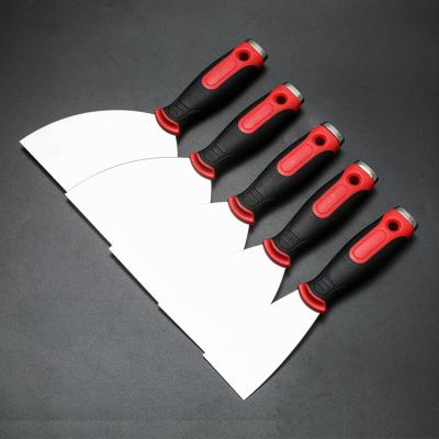 China Flexible Blade Carbon Steel Flexible Putty Knife Set Premium Stainless Steel Spackle Knife for sale