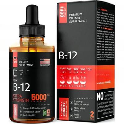 China OEM Private Label Dietary Supplement Vitamin B 12 Drops Drink Improve Eyesight Oral Liquid for sale