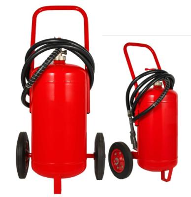 Cina 25kg Mobile Fire Extinguisher Cart Type Wheel Type Moisture Proof in vendita