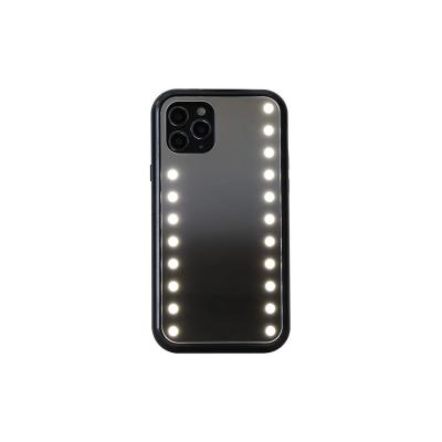 China Shockproof Mirrorcase Set Luxury Cute Brand LED Ring Light Phone Case For iPhone 11 pro max for sale