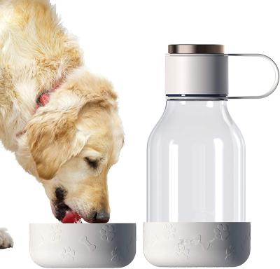 China Viable dog bowl attached to Tritan 1 liter bottle for sale