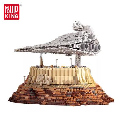 China Build Toy Mold King 21007 Star Plan The Empire Over Jedha City Destroyer Cruise UCS Super Imperial Spaceship Toy Building Block For Adult for sale