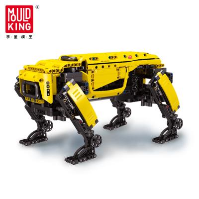 China Toy Mold King 15066 RC Building Toy Mold King 15066 Robot Dog Building Block Power Module Smart Robot Yellow Quadruped Mechanical Programmable Education for sale