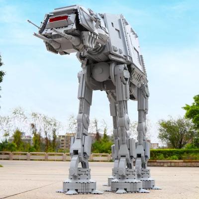 China Build Toy Mold King 21015 Star Plane MOC Movie Play Scale Motorized Walker Electric Interior Imperial Walking UCS Panzer All Terrain for sale