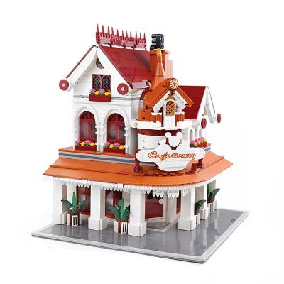 China European Model Building Toy MOLD KING 11003 Streetview MOC-26379 Restaurant Corner Model Blocks Bricks Toys for Christmas Gifts for sale