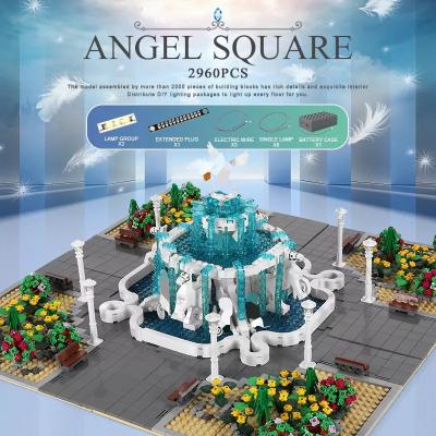 China Toy Mold King 16003 Angel Square Street View Building Blocks Creative Architectural Educational Building Block Toy Set MOC DIY for sale