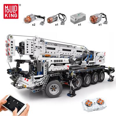 China KING 17034 Technic Building Blocks Construction Toy MOLD Toys Motor Power Crane Mk II Mobile Truck Model Bricks Christmas Gift MOC for sale