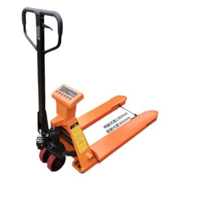 China Moving Objects Electronic scale forklift manual pallet truck 2 ton hand pallet jack with digital scale for sale