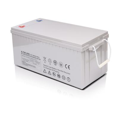 China Rechargeable Deep Cycle Life High Efficiency Energy Storage Sealed12v Deep Cycle Lead Acid Battery 200ah for sale