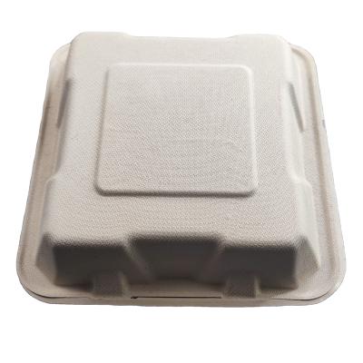 China Hot Sale 10%off Disposable 9inch 3 Compartment Lunch Boxes 100% Biodegradable Eco-Friendly Bagasse Food Container for sale