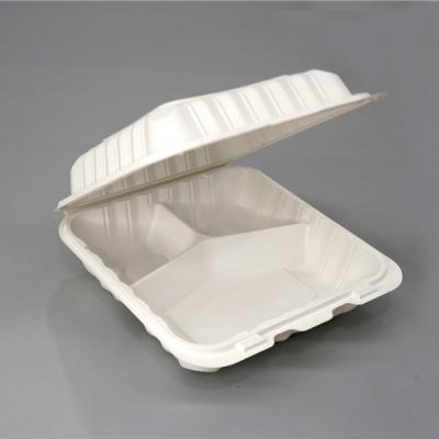 China Disposable Microwave Blister Eco - Friendly Spending 9 Inch Hinged Plastic Container for sale