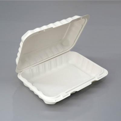 China Disposable Thermoforming Disposable Microwave To Go Box 8*6 Inch Take Away Plastic Food Packaging for sale