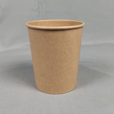 China Hot Selling Eco-friendly Compostable Disposable Soup Paper Bowl Waterproof 16oz Kraft Paper for sale