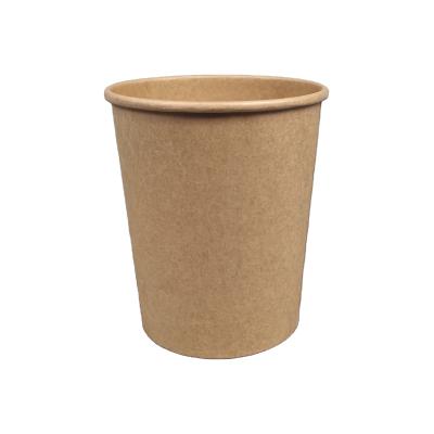 China 32oz Waterproof Disposable Kraft Paper Compostable Eco - Friendly Soup Bowl for sale