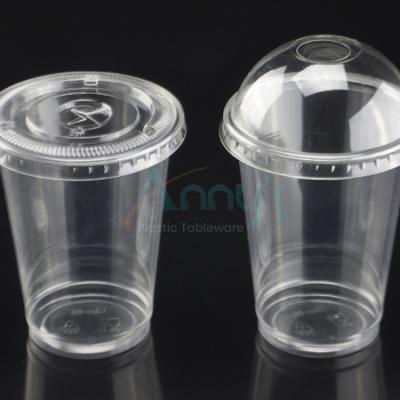 China Hot Selling Food Grade Custom Printed Clear 24oz Disposable Plastic Pet Cups for sale