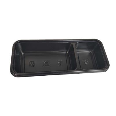 China Disposable Plastic Thermoforming PP Rectangle Sushi Party Take Out Lunch Food Tray for sale