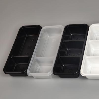 China Disposable Thermoforming PP Plastic Sushi Party Take Out Lunch Food Tray for sale