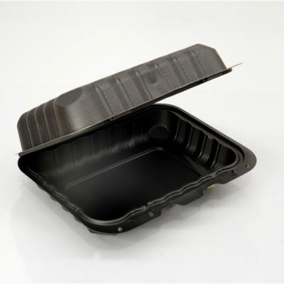 China Disposable Take Out 8*6 Inch Takeaway Foods Clamshell Safe Eco - Friendly Plastic Packaging for sale