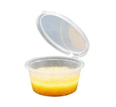 China Bestselling 1.5oz Food Grade PP Sauce Clear Disposable Plastic Cup With Lids for sale