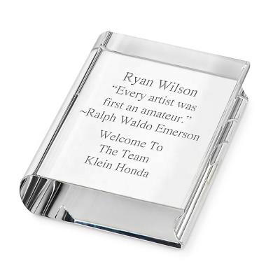 China Europe Hot Sales Reserve Custom Engraved K9 Formed Crystal Block Award Trophy Plaque For Business Souvenirs for sale