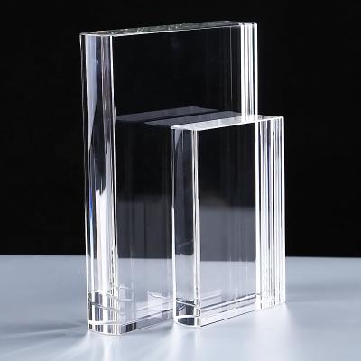 China Wholesale Cheap High End Pound Shaped Blank K9 Crystal Blocks For Laser Engraver From Europe Prices for sale