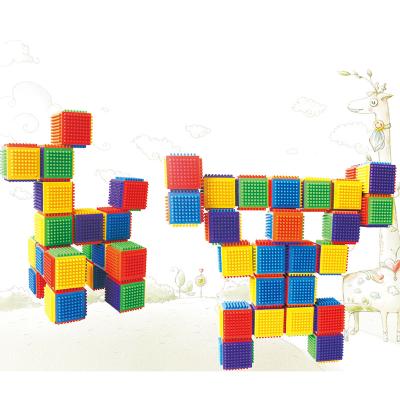 China Building Toy Enlightenment Building Blocks Toys Children DIY Desktop Interlocking Building Block Set Plastic Cube Building Block for sale