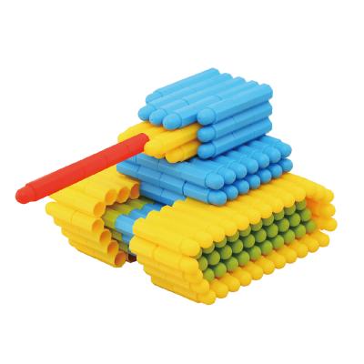 China Educational Toy 66PCS PP Ball Toy Block Building Blocks Colorful Plastic Creative Set Toys For Children for sale