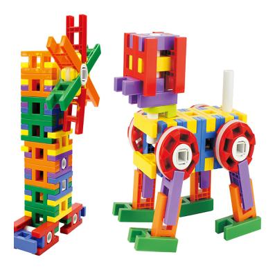 China Construction Toy Kids Garden Desktop Building Blocks DIY Inserting Assembly Educational Dog Kid Toys Building Blocks for sale