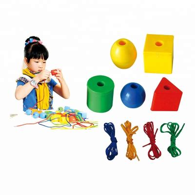 China Construction Toy STEM Toys 36PCS Educational Threading Beads Toy Large Threading Beads Toys for sale