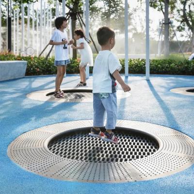 China Without Protective Net Park In Ground Trampolines Customized Outdoor Playground Trampoline for sale