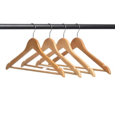 China Wholesale Hotel Eco - Friendly Show Custom Made Wooden Hangers Eco - Friendly For Suit for sale