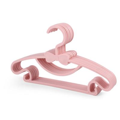 China Modern Wholesale Dry And Wet Economic Plastic Cute Mannequin Of Baby Clothes Hangers for sale