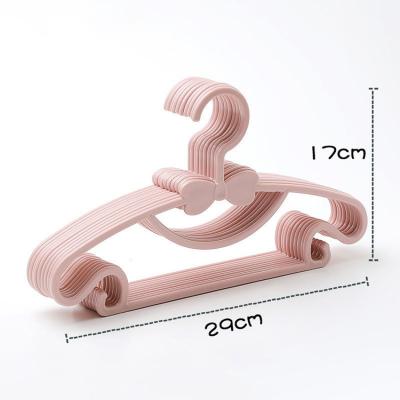 China Stainless Steel Child Type Kids Clothes Hangers Space Saving Hangers For Closets for sale